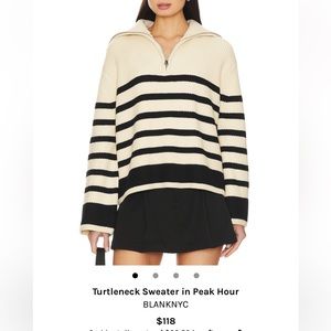 BLANK NYC TURTLENECK SWEATER SZ SMALL